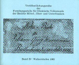 Notenbuch für Johann Georg Hannamann aus Bullenheim